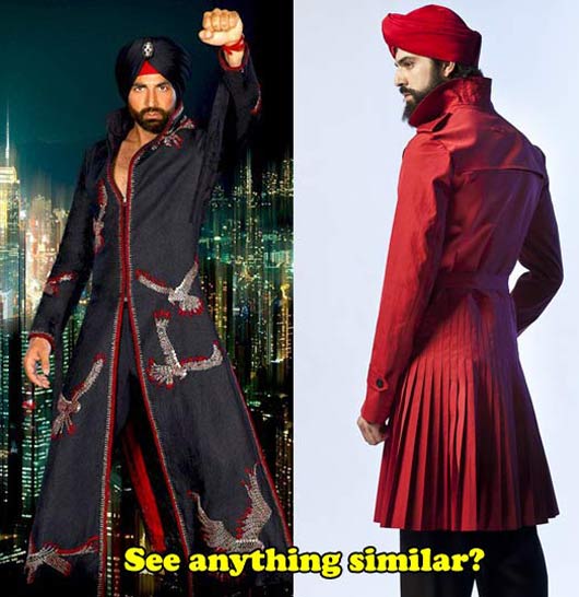 Though 'Singh Is King' may have nothing to do with the collection, we do see reference points!