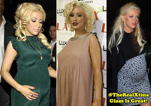 Glamazon Christina Aguilera ( Pictures: JustJared)
