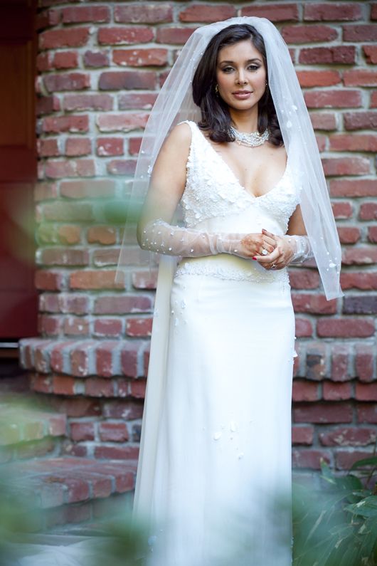 Lisa Ray in her wedding gown