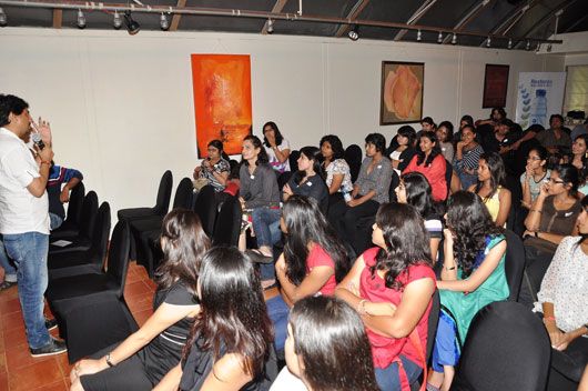 Umesh Shukla with the audience