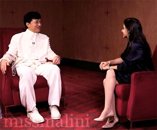 Jackie Chan and Anupama Chopra