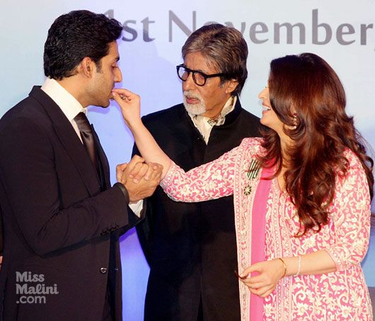 Abhishek Bachchan, Amitabh Bachchan and Aishwarya Rai