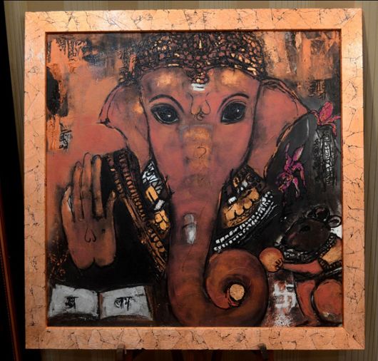Artist Bina Aziz Welcomes Ganesha With a Series of Paintings of the Deity