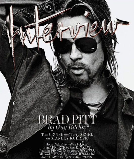 Brad Pitt on the cover of Interview Oct / Nov 2012 issue