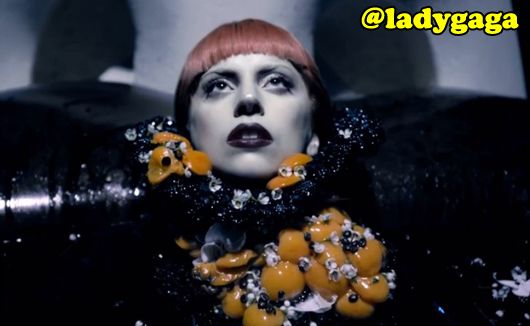 Lady Gaga in her Fame perfume advertisement