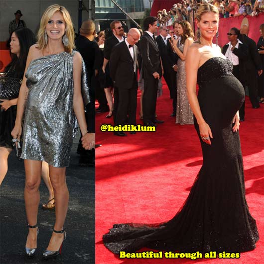 Heidi Klum's Red Carpet looks (Pictures- blog.babble.com and fashion.about.com )