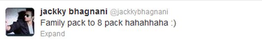 Jackky's tweet