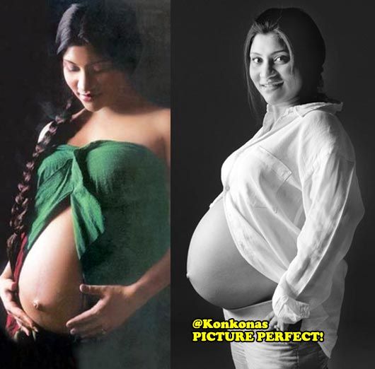 Images From Konkona's shoot during her pregnancy (Pictures: entertainment.thetimesofhindustan.com and mid-day.com)