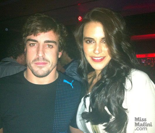 Spotted! Neha Dhupia with F1 Racer Fernando Alonso