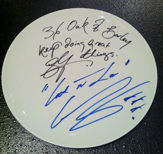 Autographed Plate