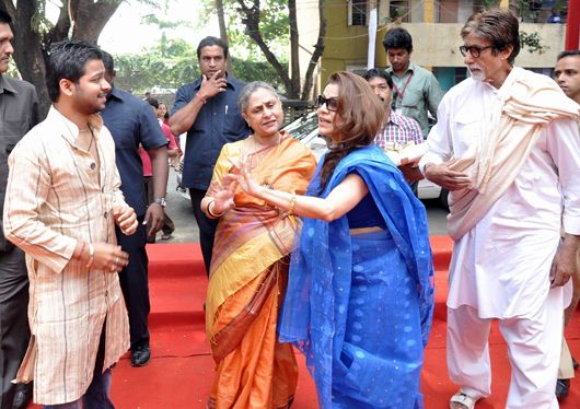 Romeer Sen, Jaya Bachchan, Saapna Mukherjee and Amitabh Bachchan
