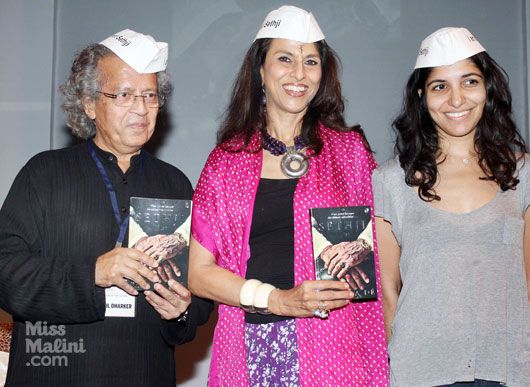 Spotted: Anil Dharker & Girish Karnad at Shobha De’s Book Launch