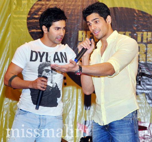 Varun Dhawan and Siddharth Malhotra