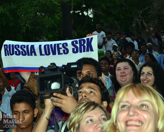 Shah Rukh Khan fans from Russia