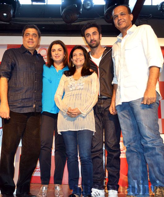 Ronnie Screwvala, Farah Khan, Zarina Mehta, Ranbir Kapoor and Ashutosh Govarikar