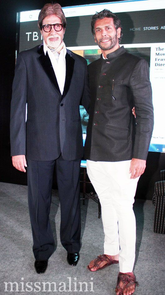 Amitabh Bachchan and Milind Soman