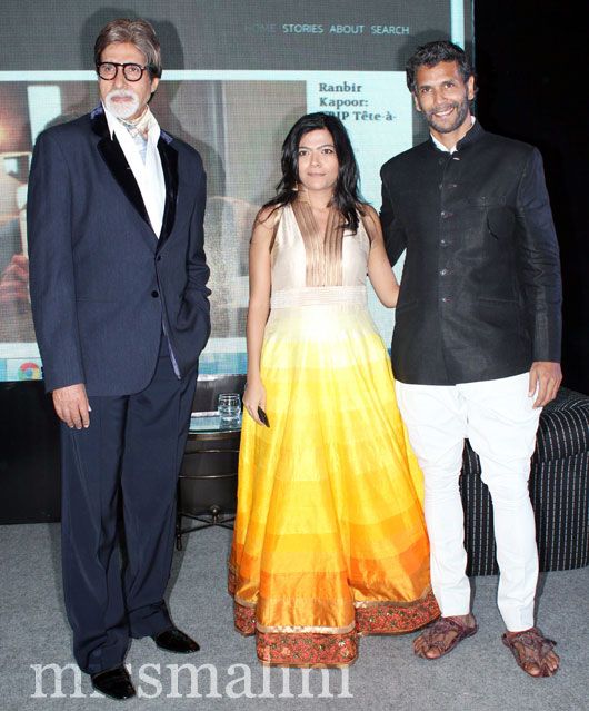 Amitabh Bachchan, Pragya Tiwari and Milind Soman