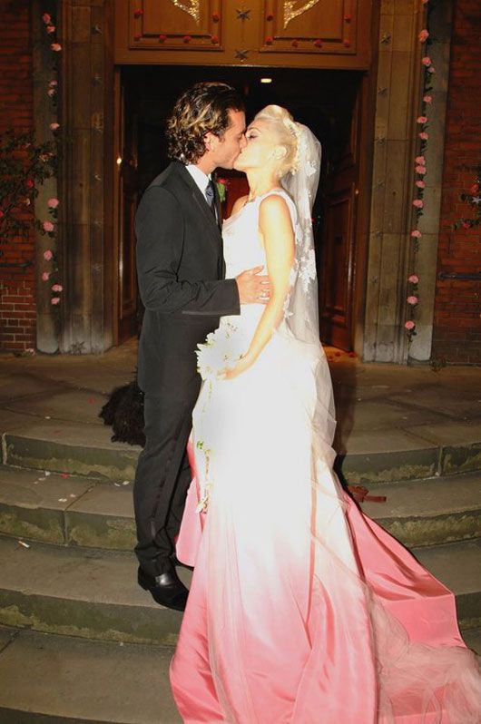 Gwen Stefani on her wedding day