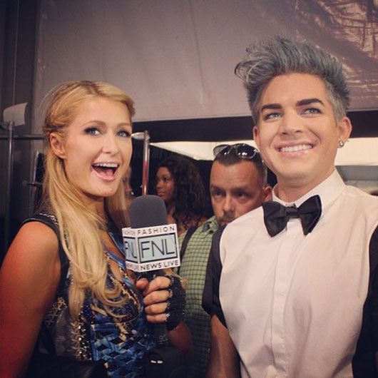 Paris Hilton and Adam Lambert