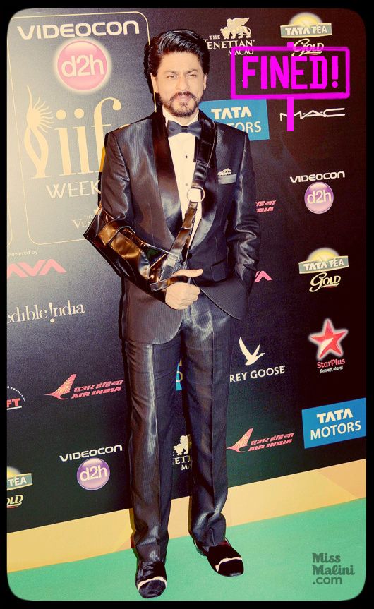 Fined! Shah Rukh Khan at IIFA Awards