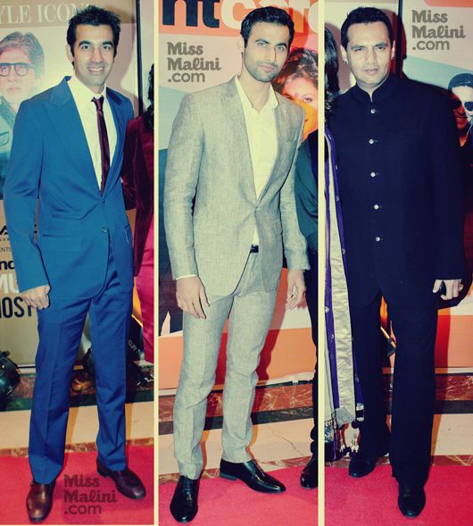 Nikhil Chib, Freddy Daruwala and Marc Robinson at the 2013 Hindustan Times Mumbai's Most Stylish Awards (Photo courtesy | Yogen Shah)