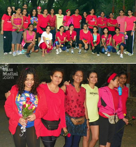 RJ Malishka and Mumbai Runner Girls