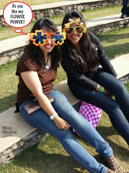 SulaFest goers Shrutika & Tanushree