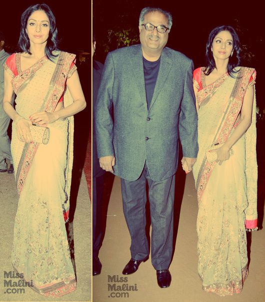 Sridevi & Boney Kapoor at the Umang Police Awards 2013