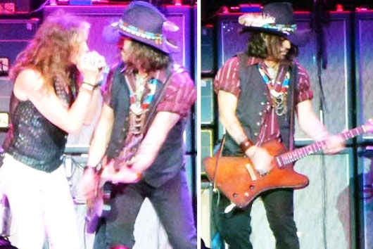 Johnny Depp Rocks Out With Aerosmith!