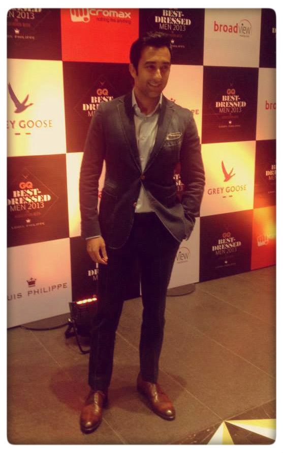 Rahul Khanna in Ermenegildo Zegna at the 2013 GQ Best Dressed Party (Photo courtesy | Louis Phillippe)