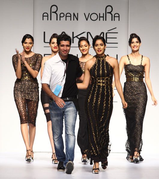 Arpan Vohra with his models