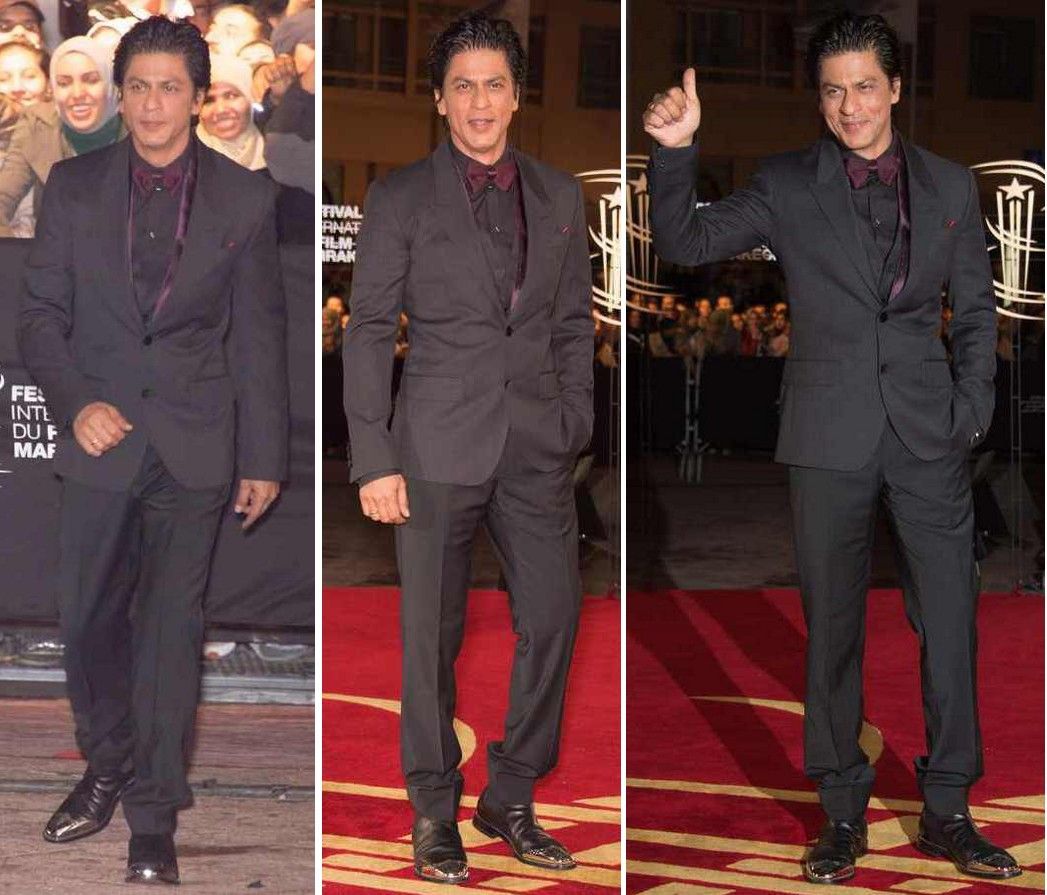 Shah Rukh Khan in Dolce & Gabbana at the 'Tribute to Hindi Cinema' event at the 12th Marrakech International Film Festival