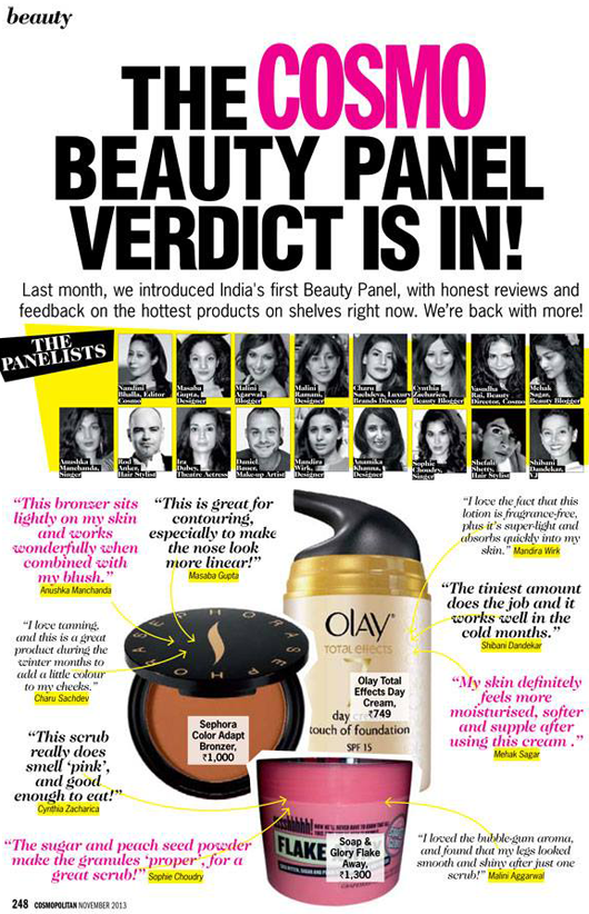 Cosmo Beauty Panel, November 2013