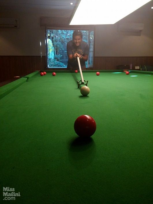 Snooker room at Tree House Resort, Jaipur