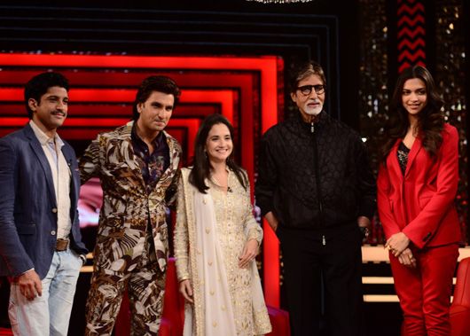 Farhan Akhtar, Ranveer Singh, Anupama Chopra, Amitabh Bachchan and Deepika Padukone