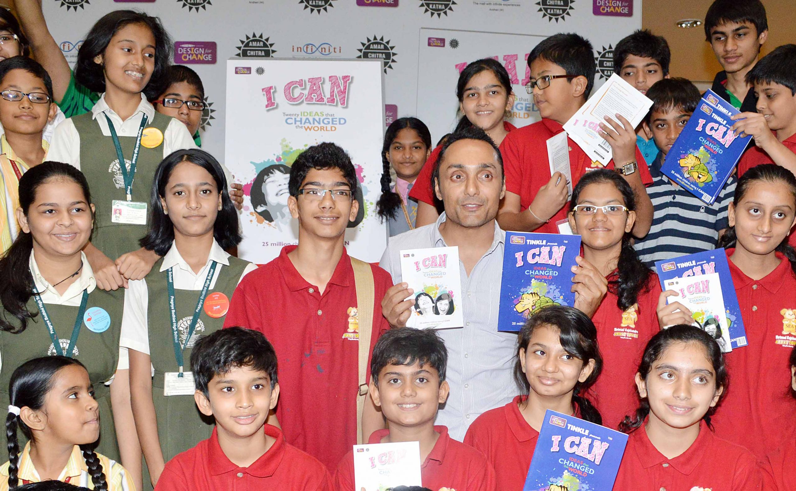 Rahul Bose at the launch of Amar Chitra Katha & Tinkle books as part of Design For Change initiative