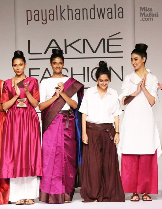 Payal Khandwala with her models