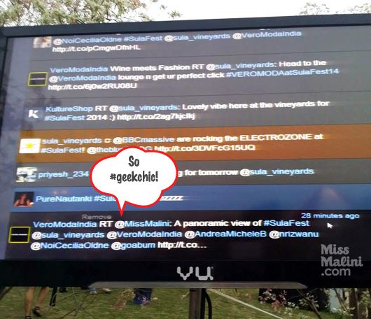 SulaFest Twitter wall