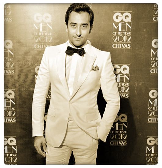 Rahul Khanna in Gucci at the 2012 GQ Men of the Year Awards