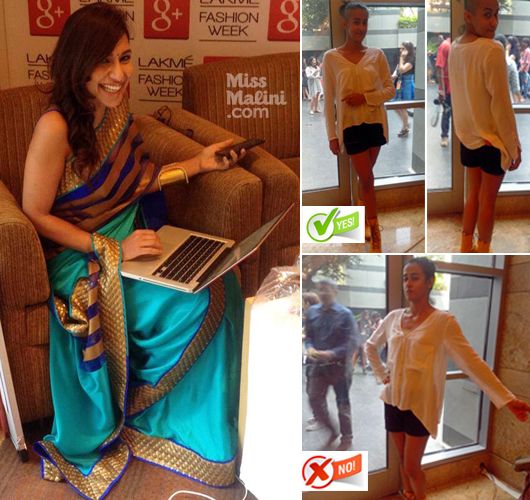 how to pose in a sari