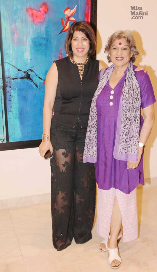 Senior Bollywood Personalities Enjoy an Arty Affair