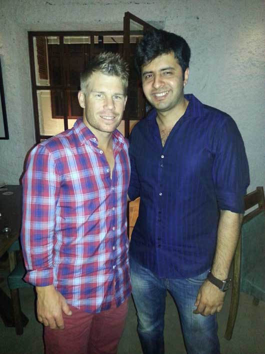Spotted: #IPLHot Cricketer, David Warner, Dining at Cheval
