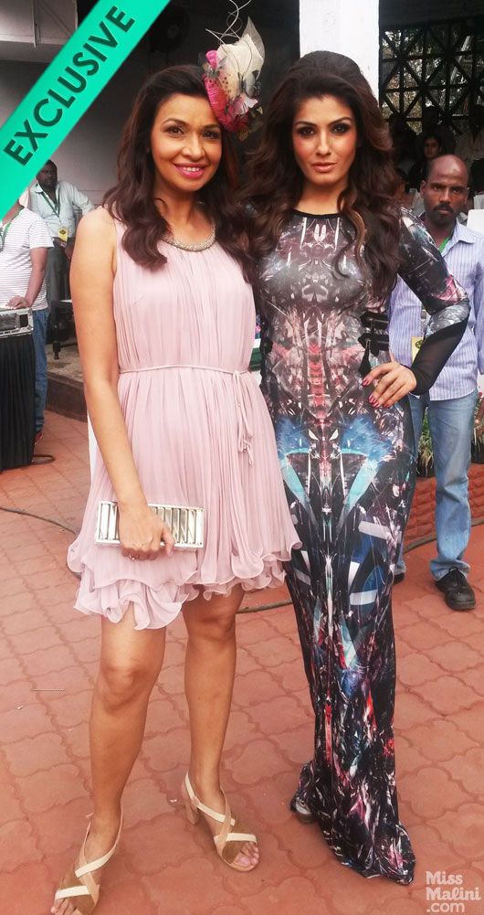 Raveena Tandon Goes for Uber Glam at the Races