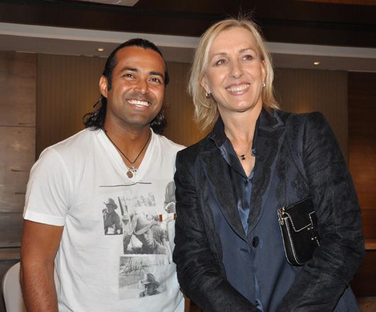Leander Paes and Martina Navratilova Meet in Mumbai!