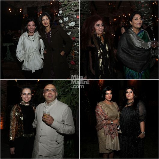 Clockwise from top-left: Harmeet Bajaj with Fleuer Xavier, Shehnaz Hussain with Renuka Choudhary, Beauty Experts Megha & Neha Khanna, Tanisha Mohan with Designer Tarun Tahiliani.