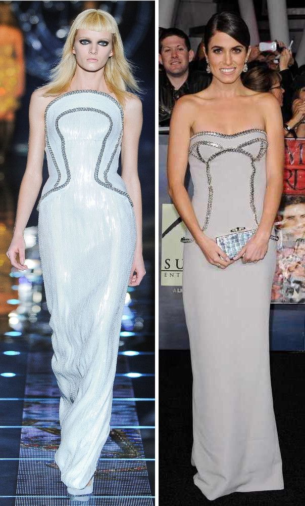 Nikki Reed in Versace at the LA premiere of "The Twilight Saga: Breaking Dawn Part 2"