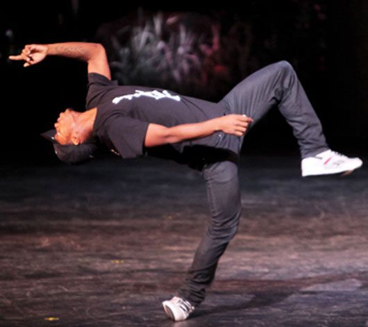 Classical ballet trained street dancer Lil Buck (Photo Erin Baiano, Courtesy VIDF)