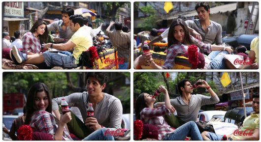 Alia Bhatt, Varun Dhawan & Sidharth Malhotra in Coca-Cola's “Bewajah Khushiyan Lutao, Coca-Cola Pilao” ad campaign
