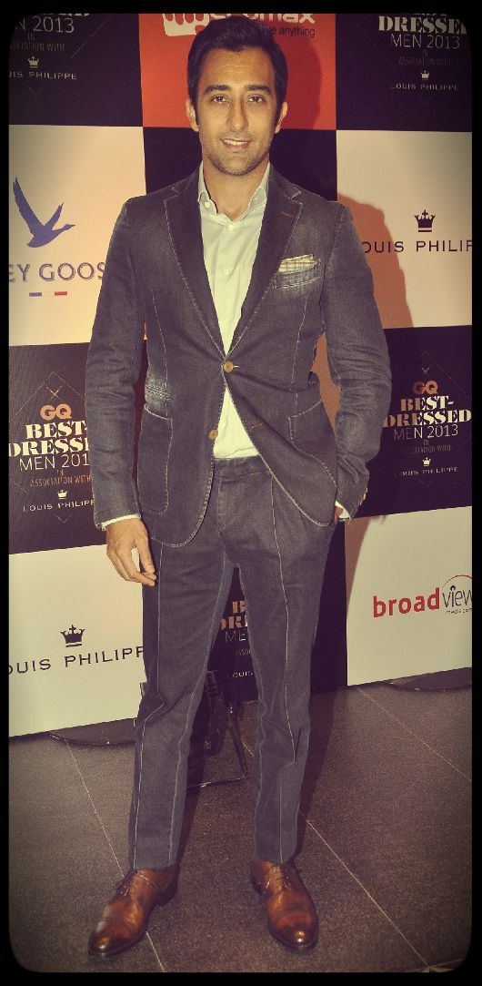Rahul Khanna in Ermenegildo Zegna A/W'12 at the 2013 GQ Best Dressed Party (Photo courtesy | GQ India)