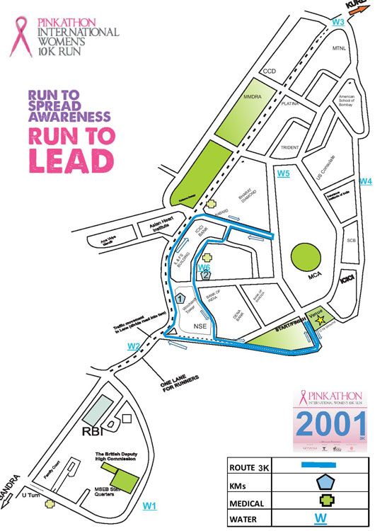 3 km Route Map